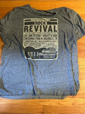 Men's Tennessee Rock Revival Graphic Tee - Heather Gray
